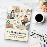 60 Simple Hacks to Help Your Child Focus and Stay Organized product image 9 showing printed book details for screen-free reading and learning