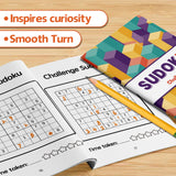 Sudoku Puzzle Books: Geometric Beginner Logic Set product image 9 showing printed book details for screen-free reading and learning