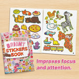 Interactive sticker scene for preschool fine motor practice
