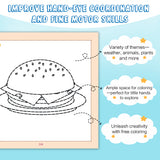 Screen-free activity book for early drawing, coloring, and hand control