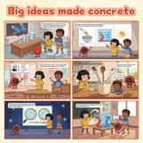 Kids screen-free physics book for heat concepts and science curiosity