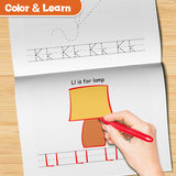 Alphabet writing practice book for pencil control