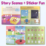 Printed creative scene builder book for visual recognition