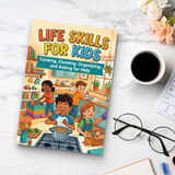 Life Skills for Kids Cooking Cleaning and Asking for Help product image 9 showing printed book details for screen-free reading and learning