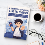 Growing-Up Guide for Teen Guys product image 9 showing printed book details for screen-free reading and learning