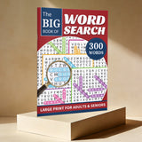 Printed large print brain games book for relaxation vocabulary and focus