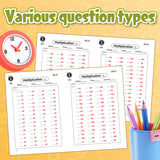 Early math workbook for times tables and problem solving