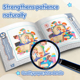 Kids Spot the Difference Puzzle Book product image 5 showing printed book details for screen-free reading and learning
