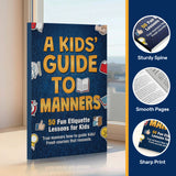Kids Guide to Manners Etiquette Book product image 5 showing printed book details for screen-free reading and learning