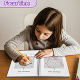 Advanced maze activity book for problem solving