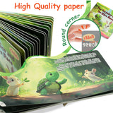 High-quality paper detail from The Tortoise and the Hare fable book