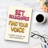 Set Boundaries, Find Your Voice: Teen Self-Respect Guide product image 9 showing printed book details for screen-free reading and learning