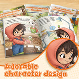 Kids Money Skills 6-Book Financial Literacy Set product image 5 showing printed book details for screen-free reading and learning