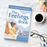 Desk reading setup with The Feelings Book
