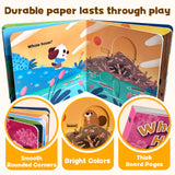 Durable board pages panel for Whose House Push and Pull Board Book