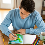 Detailed Dinosaur Art Coloring Book for Kids product image 6 showing printed book details for screen-free reading and learning