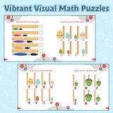 Printed math practice book for early learning and screen-free number games