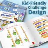 Ages 4-8 mathematics challenge book for logic and focus