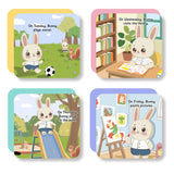 Printed early learning concept book for weekday names time awareness and sequence
