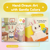 Ages 2-5 weekly routine book for screen-free calendar learning