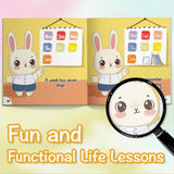 Children's bunny week book for days of the week and family reading