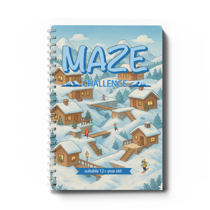 Challenge Maze Book Snow Village cover
