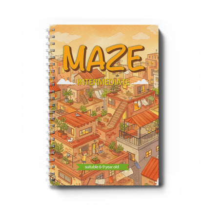 Intermediate Maze Book Garden Town Paths cover