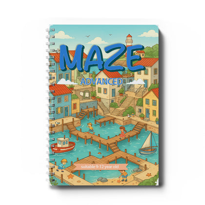 Advanced Maze Book Waterfront Routes cover