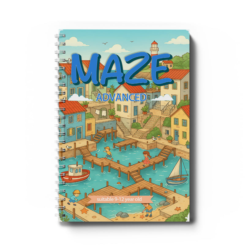 Advanced Maze Book Waterfront Routes cover