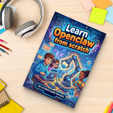 Learn Openclaw from Scratch Coding and Robotics for Kids product image 10 showing printed book details for screen-free reading and learning