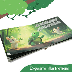 Paired Mounting-Bilingual Tales:The Tortoise and the Hare – English & Spanish Storybook