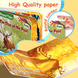 High-quality paper detail from The Stag at the Pool storybook