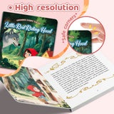 High-resolution printed pages of Little Red Riding Hood classic book