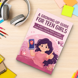Growing-Up Guide for Teen Girls product image 10 showing printed book details for screen-free reading and learning