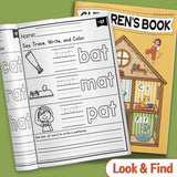 Early reading workbook for CVC decoding and word writing