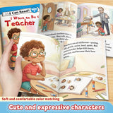I Want to Be a Teacher Early Reader Book for Kids product image 6 showing printed book details for screen-free reading and learning