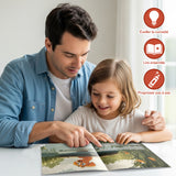 Ages 4-8 French-English story reader for screen-free fable time