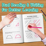 Kids workbook for pre-writing strokes pencil grip and fine motor skills