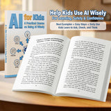 AI for Kids Practical Guide product image 6 showing printed book details for screen-free reading and learning