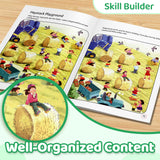 Busy Farm Spot the Difference Book for Kids product image 6 showing printed book details for screen-free reading and learning