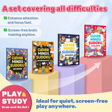 Clever Minds Sudoku: 4-Level Number Logic Set product image 10 showing printed book details for screen-free reading and learning