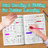 Kids daily math workbook for number vocabulary and visual learning