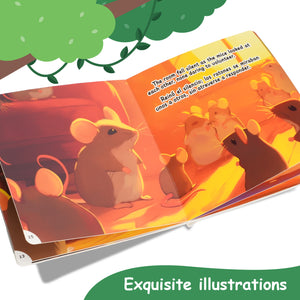 Paired Mounting-Bilingual Tales: Who Will Bell the Cat – English & Spanish Storybook