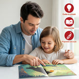Ages 4-8 French-English story reader for screen-free fable time