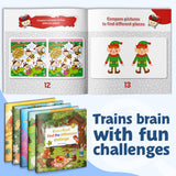 Kids Spot the Difference Activity Book Bundle, Find the Difference Puzzle Collection for Focus, Observation Skills, Visual Thinking, and Everyday Learning Fun