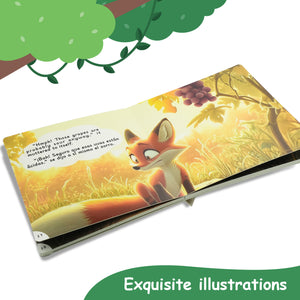 Paired Mounting-Bilingual Tales: The Fox and the Grapes – English & Spanish Storybook