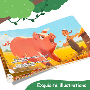 Paired Mounting-Bilingual Tales: The Pig and the Horse – English & Spanish Storybook