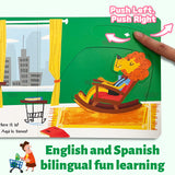 The Lion Is Here Peekaboo Board Book product image 6 showing printed book details for screen-free reading and learning