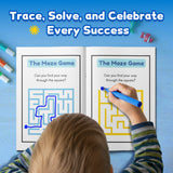 Shape Maze Adventure for Kids product image 6 showing printed book details for screen-free reading and learning