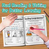 Kids comprehension workbook for matching pictures with simple sentences